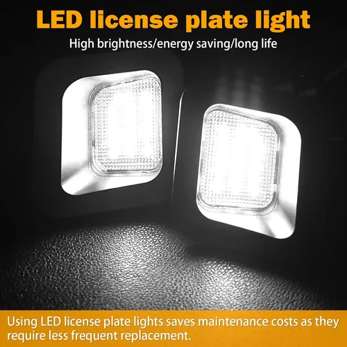 Vista 2 de Luz LED para placa de matrícula compatible con Dodge Ram 1500 2500 3500 2003-2018, accesorios de luces de matrícula, montaje de repuesto