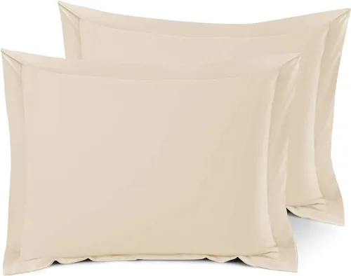 Vista 117 de Nestl Juego de 2 fundas tipo sham de almohada suaves - Fundas de almohada de microfibra de doble cepillado - Fundas de almohada de cama premium