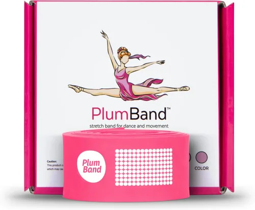 Vista 10 de The PlumBand - Banda elástica para baile y ballet, paquete premium listo para regalo, tamaños para niños y adultos, mejora tu spagat, flexibilidad