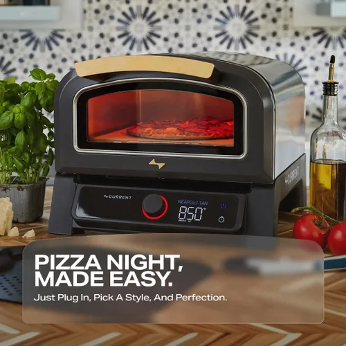 Vista 3 de Current® Horno eléctrico inteligente Model P para pizza, piedra de 12