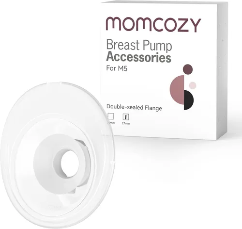 Vista 30 de Momcozy Extractor de leche portátil BP334 Air 1, 2 unidades rojo