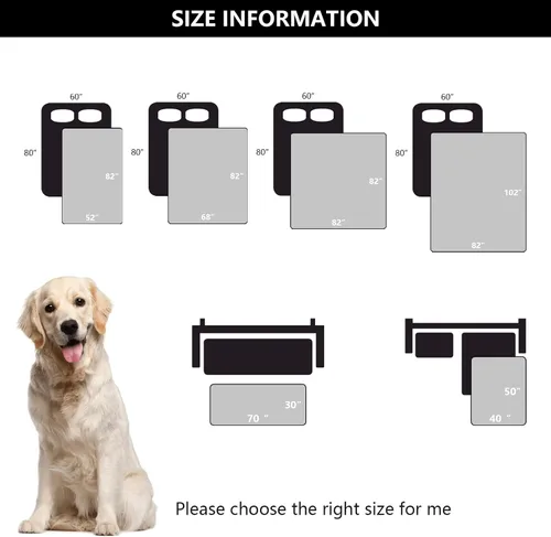 Vista 6 de Manta impermeable para perro, lavable, antideslizante, fundas de sofá para mascotas, resistentes al pelo de mascotas, para cama, silla, muebles