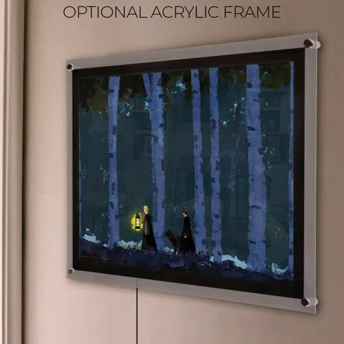 Vista 5 de MIGHTYPRINT Harry Potter Bosque Oscuro Harry Malfoy - Arte de pared (24 x 17 pulgadas)