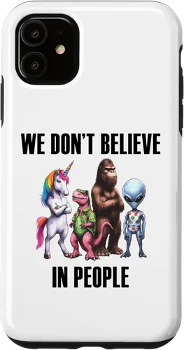 Vista 5 de Funda para iPhone 14 Unicornio Bigfoot Dinosaurio Alien Misteriosos Seres Legendarios