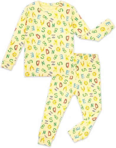 Vista 21 de moimoln Sibling Matching 6M-8Y Pijamas de algodón suave y cálido de modal con mangas largas de personaje, ajustados, para dormir todos los días