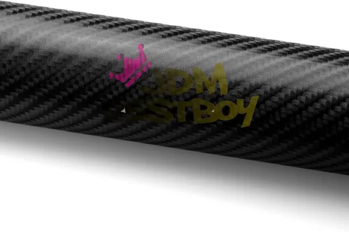 Vista 3 de JDMBESTBOY Muestra Negra de Vinilo Brillante de Fibra de Carbono 4D para Automóvil, Lámina Adhesiva Calcomanía Sin Burbujas con Liberación de Aire