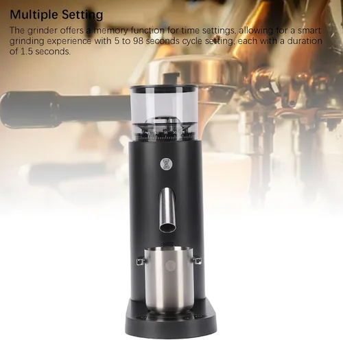 Vista 6 de Yoidesu Molinillo de café eléctrico, eléctrico, portátil, pequeño, silencioso y ajustable, 20 ajustes de molienda para expreso, moka, verter, prensa