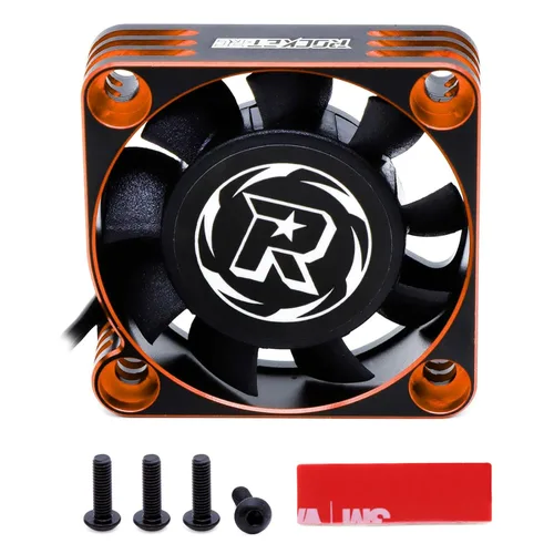 Vista 9 de Paquete de 2 ventiladores de refrigeración de motor RC de 1.575 pulgadas, ventilador de enfriamiento ESC de 16000RPM para camión 1/10 1/8 RC