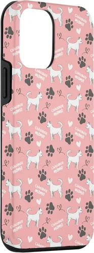 Vista 3 de iPhone 12 mini Chihuahua mamá rosa mujeres caso de regalo