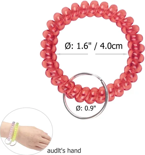 Vista 2 de BIHRTC Llavero de bobina de pulsera