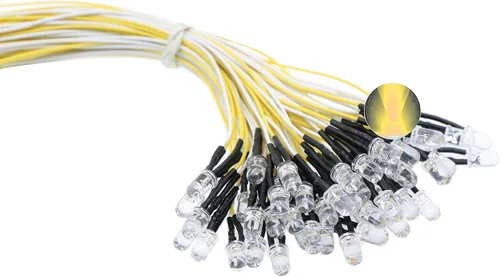 Vista 10 de 5 mm pre wired 12 V luz de ledes diodos color blanco, rojo, azul, verde, amarillo, blanco cálido B:/Color rojo