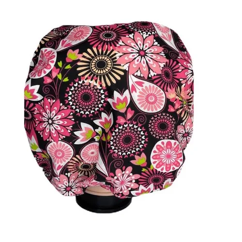 Vista 3 de Bouffant Scrub Cap Twist of Lime Scrub Hat OR Hats Womens Scrub Caps