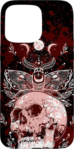 Vista 31 de Death Moth Gothic Dark Witch Occult Wiccan Goth Moon Pattern Case for iPhone 16