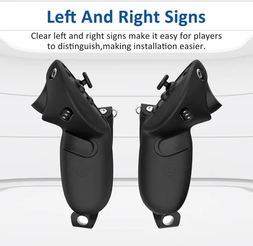 Vista 3 de TATAVR Controller Grips Compatible with Oculus Meta Quest Pro Accessories, Quest Touch Pro Silicone Anti-Slip Protection with Adjustable Hand Strap