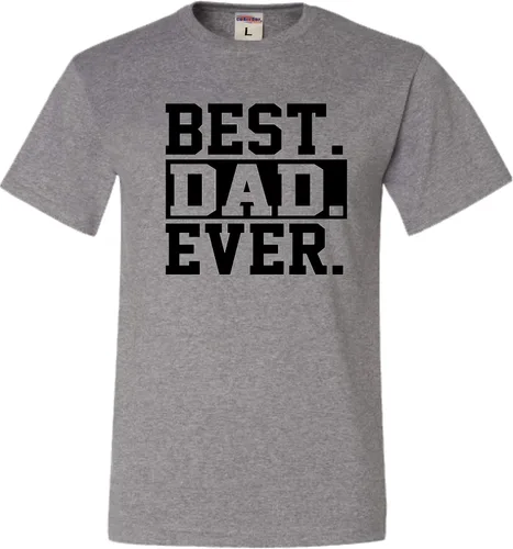 Vista 13 de Go All Out Camiseta de adulto para el día del padre con texto en inglés Best Dad Ever #1 Dad World's Greatest Dad