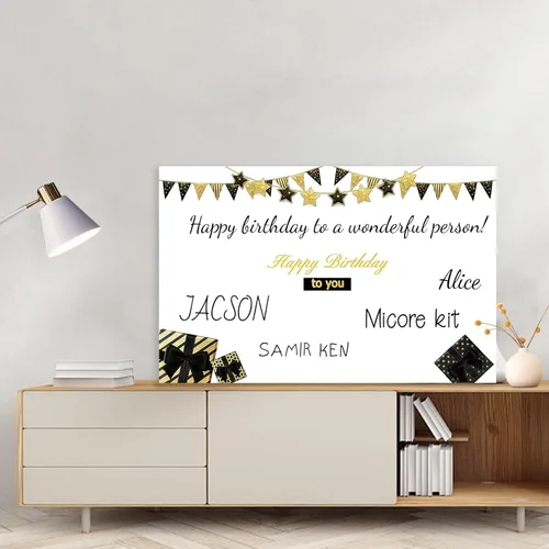 Vista 7 de Tarjeta de cumpleaños jumbo con sobre, tarjeta de felicitación gigante de 22 x 14 pulgadas para mujeres y hombres, jefes de feliz cumpleaños, libro