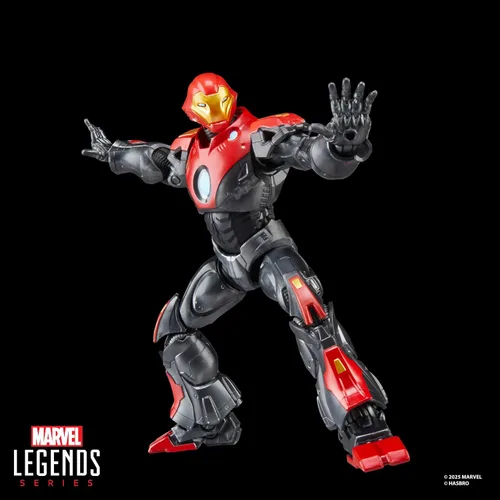 Vista 10 de Serie Marvel Legends Ultimate Iron Man, Figura de acción coleccionable de 6 pulgadas inspirada en cómics con accesorio de cómic a