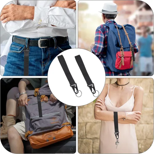 Vista 3 de Sliverdew Cordón de muñeca para llaves, paquete de 2 correas para llavero, cordón corto para llaves