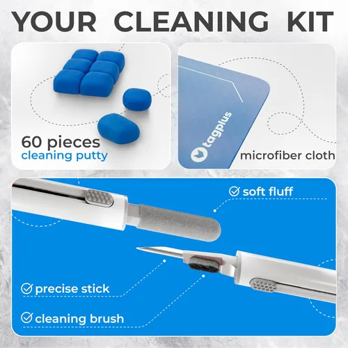 Vista 4 de Kit de limpieza para Airpod + herramienta de limpieza Pro - Compatible con kit de limpieza de auriculares para iPhone, kit de limpieza para iPhone