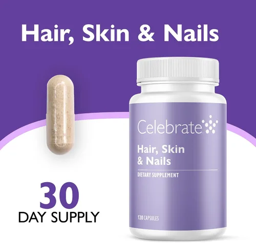 Vista 2 de Celebrate Vitaminas Cabello, Piel y Uñas - 120 Cápsulas