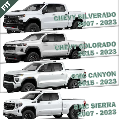 Vista 7 de Anclajes de sujeción de aluminio Phamyor para caja de camión, enganche lateral para pared para Chevy Silverado/GMC Sierra 2007-2023, Chevy