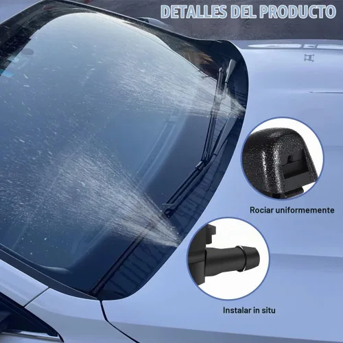 Vista 3 de Kit de boquillas de limpiaparabrisas delantero, chorro con conectores, accesorios de montaje de boquilla de parabrisas de automóvil para Honda Pilot