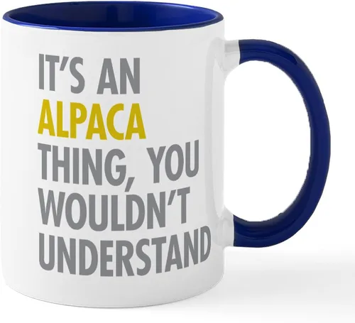Vista 27 de CafePress A Special Alpaca Moment - Taza de café de cerámica (11.0 fl oz)