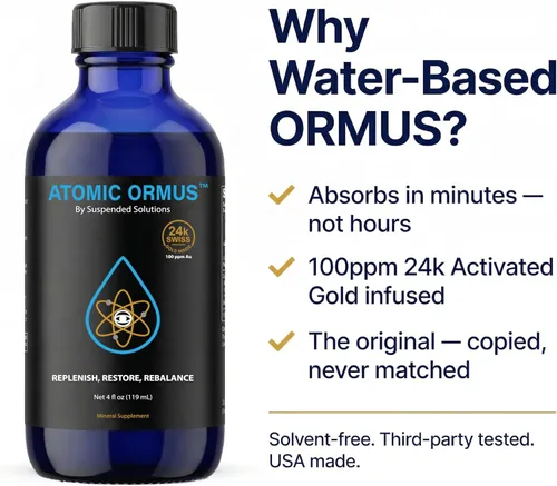Vista 3 de ORMUS líquido monoatómico de oro de 24 quilates, 4 onzas, oro de 24 quilates, platino iridio ORMUS, energéticamente mejorado, memoria, energía
