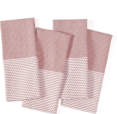 Vista 9 de TWINY threads Juego de toallas de cocina con diseño de diamante, 100% algodón, trapos grandes y trapos de lavado, absorbentes de secado rápido