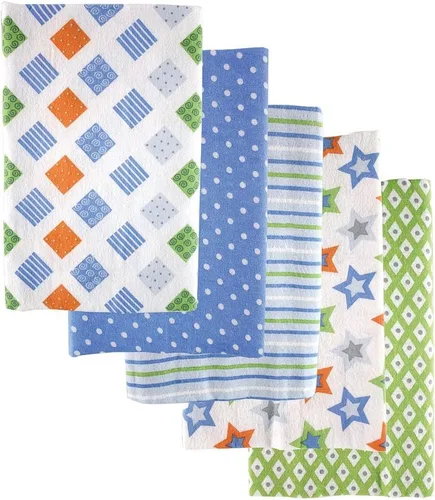Vista 26 de Luvable Friends Mantas unisex de franela de algodón para bebé, paquete de 84 ABC, talla única