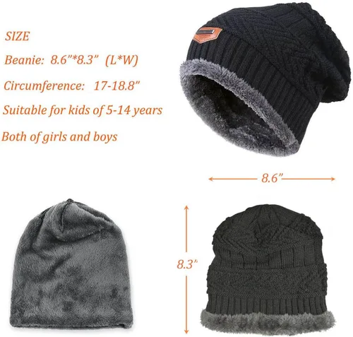 Vista 5 de Gorro de invierno para niños y niñas (5 14 años)