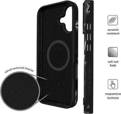 Vista 1275 de VELVET CAVIAR Funda para iPhone 15, compatible con MagSafe, probada contra caídas de 10 pies, fundas protectoras de diseño, leopardo color rosa