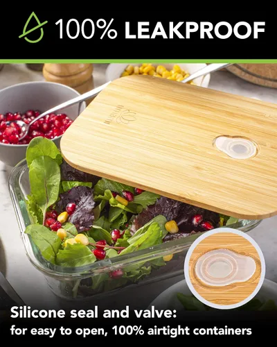 Vista 5 de Umami Caja bento para adultos/niños, edición premium, incluye 2 recipientes y 4 piezas de cubiertos, fiambrera para hombres/mujeres, 2 recipientes