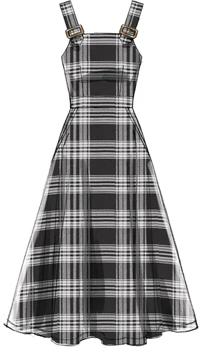 Vista 4 de McCall's Patrones de vestidos, cinturón, mameluco y mono con bolsillos