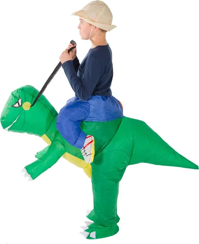 Vista 2 de Bodysocks disfraz inflable de dinosaurio T-Rex para niños