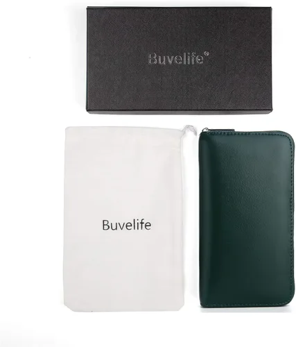 Vista 7 de Buvelife Credit Card Wallet Leather RFID Wallet for Women, Huge