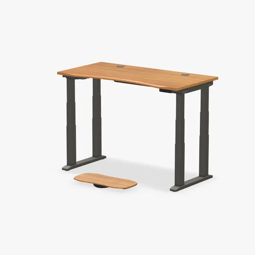 Vista 15 de UPLIFT DESK Bamboo Curve - Escritorio eléctrico de pie V2 (60 x 30 pulgadas), escritorio de pie ajustable de 4 patas, teclado avanzado, ojales