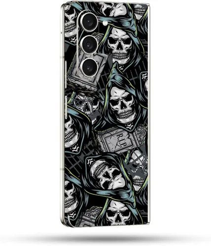 Vista 24 de MightySkins Skin compatible con Samsung Galaxy Z Fold 5 - Puppy Fall Funda protectora de vinilo duradera y única Fácil de aplicar, quitar