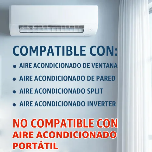 Vista 7 de HQRP Mando a distancia universal para aire acondicionado: Ventana AC, Split AC, Mini Split AC etc. Compatible con Gree Midea Fujitsu Mitsubishi Lg