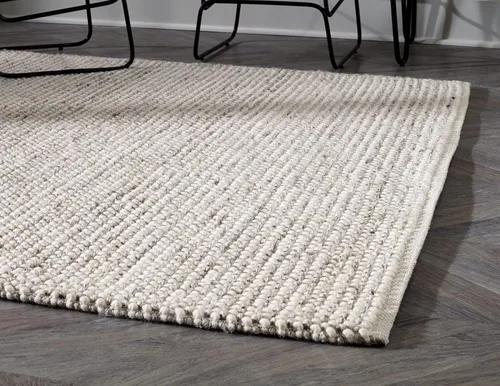 Vista 6 de Signature Design by Ashley Jossick - Alfombra neutra de pelo bajo de 5 x 7 pies, color beige y gris