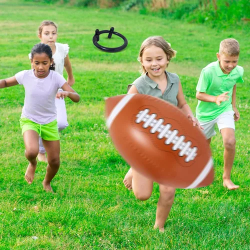 Vista 7 de Deekin Juego de fútbol inflable gigante de 40 pulgadas con juego de camiseta, juguete de fútbol inflable para el día del juego, juegos al aire