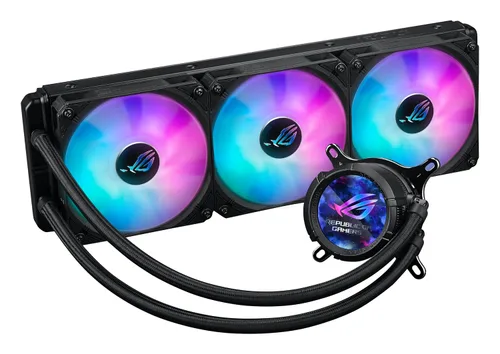 Vista 6 de ASUS Enfriador líquido ROG Strix LC III 360 ARGB LCD todo en uno para CPU - Intel® LGA 1700, 1200, 115X - AMD Socket AM4, AM5 - con LCD IPS de 2.1