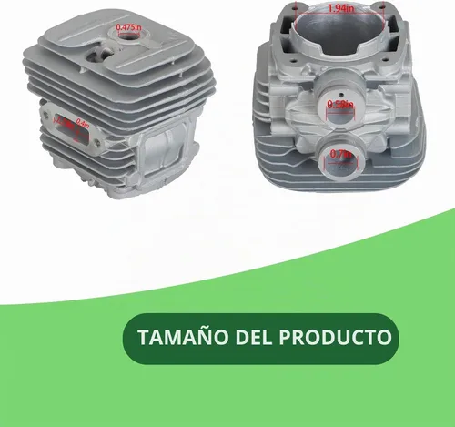 Vista 2 de Kit de juntas de pistón de cilindro (1.969 in) de repuesto para Stihl TS410