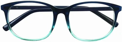 Vista 2 de Miopía de gran tamaño gafas de miopía uso diario para hombre y mujer -1.00 gafas azules de distancia Azul / Patchwork