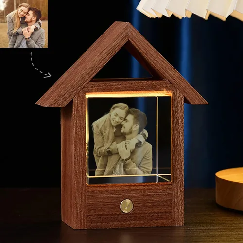 Vista 9 de Foto de cristal personalizada, regalos personalizados con tu propia foto para mamá, papá, pareja, familia, impresión en color personalizada, regalos