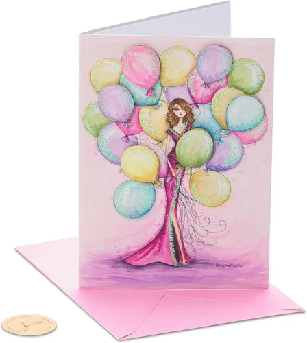 Vista 6 de Tarjeta de cumpleaños Papyrus para ella - Ilustrada por Sandra K Pena (Todos los tipos de preciosa)