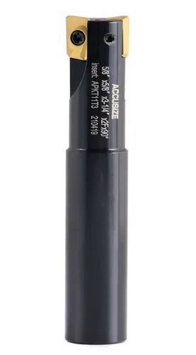 Vista 16 de Accusize Industrial Tools Molino de extremo indexable de hombro cuadrado de 90 grados de 1/2 '' con insertos de carburo Apkt11T3, 0056-0913