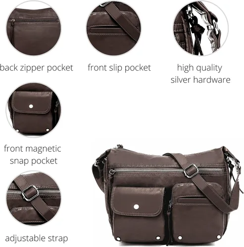 Vista 5 de Scarleton Crossbody Bags for Women, Crossbody Purses for Women, Women's Crossbody Handbags with Multiple Pockets, H1800
