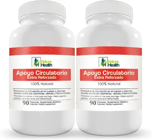 Vista 5 de Apoyo Circulatorio para Cuerpo y piernas, suplemento vegano con Ginkgo biloba, Perejil, Zapote Blanco, Espino Blanco y Cancerina, (1)