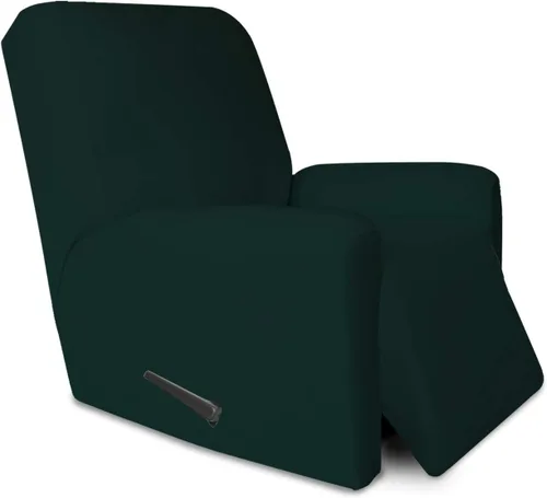 Vista 95 de PureFit Funda súper elástica para sofá reclinable con bolsillo, funda de sofá suave y antideslizante de elastano, lavable, protector de muebles